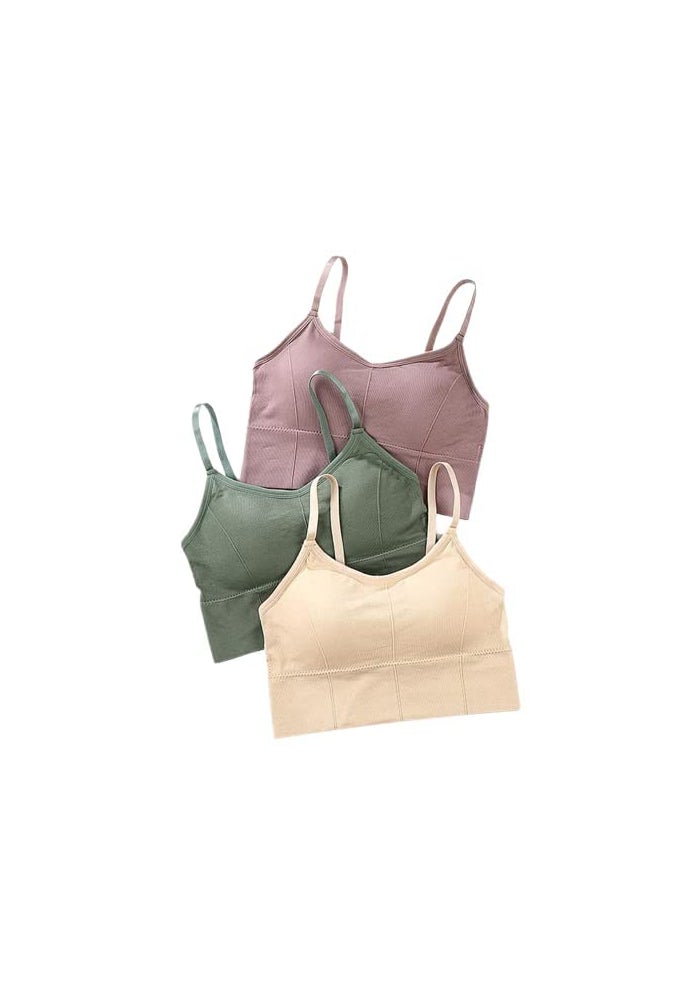 Mysha Women Cotton Padded Bra Combo Pack of 3 | Soft, Comfortable, and Breathable Fabric | Removable Pads, Adjustable Straps for Everyday Wear - Image 1
